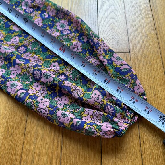 Boden Women's 6L Tall Floral Long-Sleeve Tiered Plisse Skirt Mini Dress - Picture 14 of 16